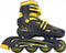 AMIGO Racer Inlineskates - Skeelers voor jongens en meisjes - Zwart/Geel - Maat 34-37
