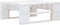 vidaXL - Tuinhocker - pallet - hout - wit