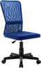 vidaXL - Kantoorstoel - 44x52x100 - cm - mesh - stof - blauw