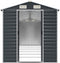 vidaXL - Tuinschuur - 191x640x198 - cm - gegalvaniseerd - staal - antracietkleurig