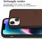 Accezz iPhone 14 Plus - Back Cover - Premium Leather Card Slot - Bruin