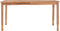 vidaXL Tuintafel 150x90x75 cm massief teakhout