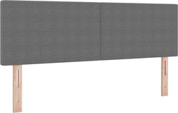 vidaXL - Hoofdbord - Simpel - Design - Lichtgrijs - 140 - cm - Corduroy - Stof