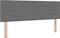 vidaXL - Hoofdbord - Simpel - Design - Lichtgrijs - 140 - cm - Corduroy - Stof
