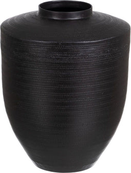 Vaas Zwart Aluminium 26,5 x 26,5 x 34,5 cm