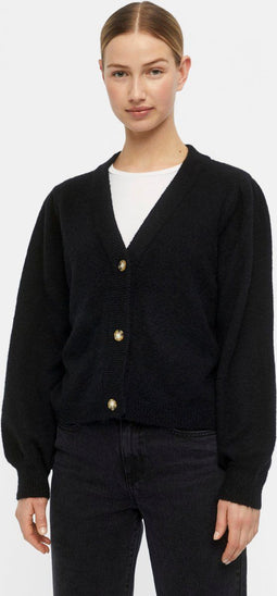OBJECT - OBJEVE NONSIA L/S SHORT CARDIGAN NOOS - Dames Vest - Maat XS