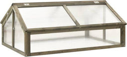 vidaXL Broeikas - Kweekkas - 114x80x50 cm - vurenhout - grijs