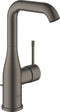 GROHE Essence New - Wastafelkraan - hoge draaibare uitloop - hard graphite geborsteld (mat antraciet)