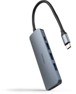 Nanocable 10.16.4605 - Hub USB - 3x USB 3.2 - Grijs