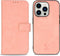 iMoshion Hoesje Geschikt voor iPhone 14 Pro Hoesje Met Pasjeshouder - iMoshion Uitneembare 2-in-1 Luxe Bookcase - Roze