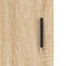 vidaXL - Wandkast - 34,5x34x90 - cm - sonoma - eikenkleurig
