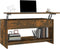 vidaXL - Salontafel - 102x50x52,5 - cm - bewerkt - hout - gerookt - eikenkleurig