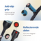 SafeLife® - Loopkruk & Elleboogkruk - 1 stuk - In Hoogte Verstelbaar - Zwart Aluminium & Kunststof -