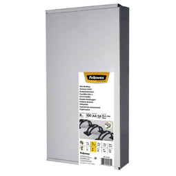 Fellowes bindruggen metaal 8 mm zwart, 100 stuks