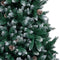 vidaXL - Kunstkerstboom - met - dennenappels - en - witte - sneeuw - 210 - cm