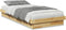 vidaXL - Bedframe - zonder - matras - 90x190 - cm - massief - hout - eiken