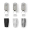 Nedis RJ45-Connector - RJ45 Pass Through - Stevig/Gesnoerd FTP CAT7 - Recht - Verguld - 10 Stuks - PVC - Grijs / Wit / Zwart - Doos