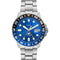 Fossil FS5991 - Herenhorloge - GMT-wijzer - Blauwe sunray wijzerplaat