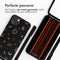 imoshion Hoesje Geschikt voor iPhone 15 Plus Hoesje Met Koord - imoshion Siliconen design hoesje met koord - Zwart / Sky Black