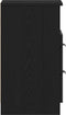vidaXL - Nachtkastjes - 2 - stuks - Zwart - Eiken - 40x35x65 - cm - Bewerkt - Hout