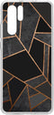 Design Backcover Huawei P30 Pro hoesje - Grafisch Zwart / Koper