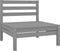 vidaXL - 3-delige - Loungeset - massief - grenenhout - grijs