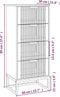 vidaXL - Hoge - kast - 40x30x95 - cm - bewerkt - hout