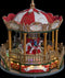 Kerstdorp - Kersthuisje met verlichting - Kermis - Carrousel - Draaimolen - Rad - LED - Beweging - Muziek