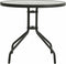 vidaXL - Bistrotafel - Ø80x71 - cm - staal - antracietkleurig