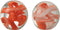 J-Line presse-papier Slinger - glas - oranje/rood - small - 2 stuks
