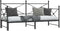 vidaXL - Slaapbank - met - onderschuifbed - zonder - matras - 90x200cm - staal - zwart