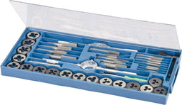 BGS Tap en snijmoerenset - 40-delig - Kunststof casette - Handige opbergbox