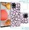 iMoshion Hoesje Geschikt voor Samsung Galaxy A42 Hoesje Siliconen - iMoshion Design hoesje - Roze / Transparant / Full of Hearts Pink