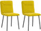 vidaXL - Eetkamerstoelen - 2 - st - fluweel - geel