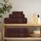 vidaXL - Douchehanddoeken - 4 - st - 70x140 - cm - 360 - g/m² - 100% - katoen - bruin
