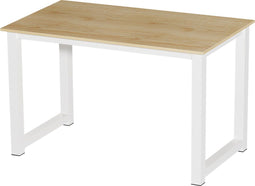Bureau tafel - keukentafel - 110 cm breed - bruin wit