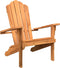 vidaXL - Tuinstoel - Adirondack - 77x78x95 - cm - massief - teakhout