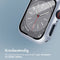 imoshion Screenprotector - Geschikt voor Apple Watch Series 4 / 5 / 6 / SE - 44mm - Full Cover Hard Case / Beschermend Hoesje - Zilver