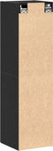 vidaXL - TV-meubel - Zwart - Eiken - 30,5x30x110 - cm - Gefabriceerd - Hout