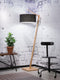 GOOD&MOJO Vloerlamp Andes - Bamboe/Zwart - 72x47x176cm - Scandinavisch,Bohemian - Staande lampen voor Woonkamer - Slaapkamer