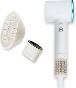 MEDION LIFE HD1 - Haardroger - Ionische technologie 1600 watt met diffuser en opzetstukken - Wit