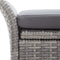 vidaXL - Opbergbankje - met - kussen - 138 - cm - poly - rattan - grijs