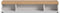 Furnilux Ruda - TV Lowboard - Staand of hangend - 33x180x34cm - Wit