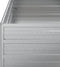 vidaXL - Plantenbak - verhoogd - 100x100x77 - cm - gegalvaniseerd - staal - zilver