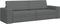 vidaXL - Vloersofa - Bed - 2-in-1 - Donkergrijs - 245x150x60,5 - cm - Stof