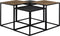 Richmond Salontafel Ely Set Van 4 Zwart/Goud