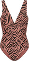 Beachlife Rose Zebra - easy fit badpak - Dames - Maat 80F - Zebraprint