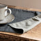 Dutch Rose Linen Placemats - 45x35cm - Dubbelzijdig groen-grijs