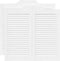 vidaXL - Draaideuren - louvre - design - 2 - paar - 80x80 - cm - wit