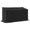 vidaXL - Haardhoutrek - met - regenhoes - 200,5x80,5x110,5 - cm - staal